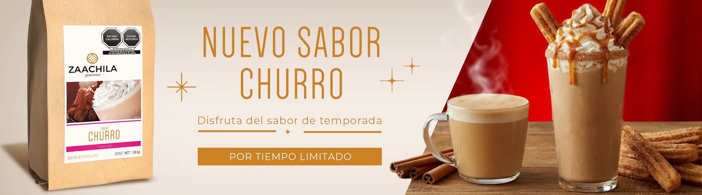 ZAACHILA GOURMET NUEVO SABOR CHURRO